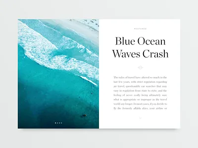 Large Article Card blog magazine minimal minimalist minimalistic mobile ui ux
