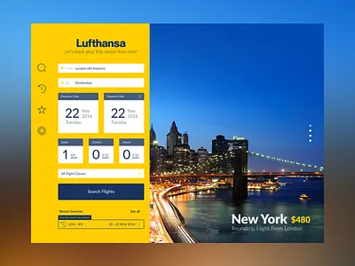 Lufthansa iPAD UX/UI Design (Teaser) airline app design flights gui ipad lufthansa tablet travel ui ux