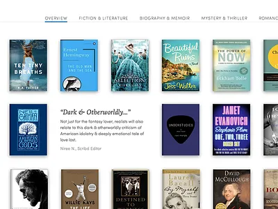 Scribd.com acquisition books brand flat ui growth landing page marketing scribd subscription ui web