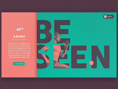 Failed Hero hero landingpage mobile purple redesign typography ui ux webdesign