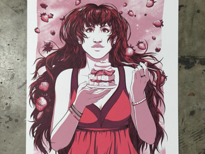 Screen Printed Poster - ATX Afterhours art design execution halftones handmade screenprinting