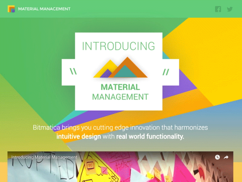 (April Fools) Material Management april april fools design fools funded landing landing page management material