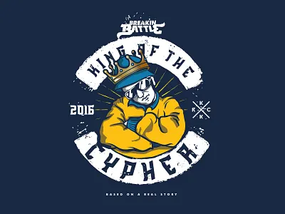 King Of The Cypher apparel b boy battle cypher illustration king koma koma studio krack