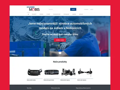 Website for Hyundai Mobis design flat hyundai ui ux web website