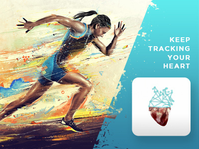 Daily Ui #005 - App Icon 005 android app application athlets cardio dailyui heart icon ios mobile sports