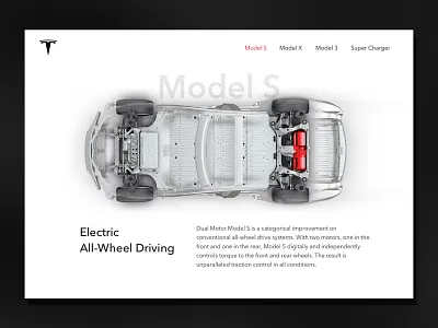 Tesla Model S dailyui landinpage models tesla ui ux