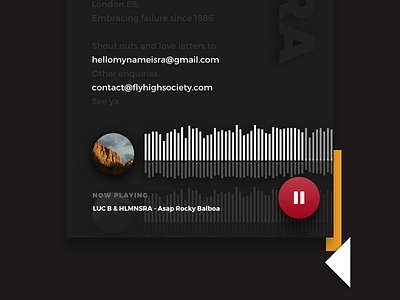 Music Streaming Service UI - Work in Progress android dark ui floating button interaction design ios material design parallax ui