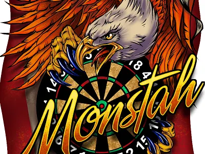 Monstah Clothing american flag dartboard eagle hawaii monstah clothing murica