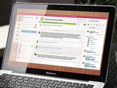 ArmorText Desktop Messenger 2.0 app blue desktop green interface messaging ui design ux design wood