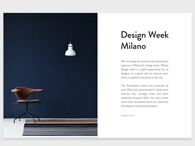 Article Design Week design minimal uidesign
