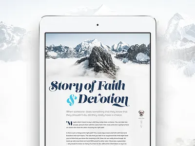 Ipad Article article blog design interface ipad ipad mini post ui