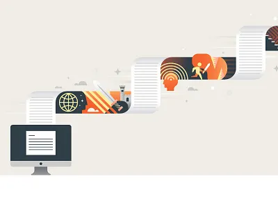 G&M Website - Capabilities - Content computer copy copywriting epic heros journey letter paper scroll story storytelling writing