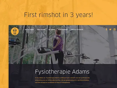 One Pager - Physical Therapist Practice one page ui ux