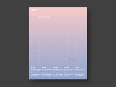 Top Ten Words of 2015 Poster design gradient international pantone poster print style swiss ten top words year