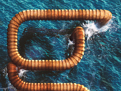 G from the depths c c4d cinema 4d concept concept art digital art illustration photoshop sea type