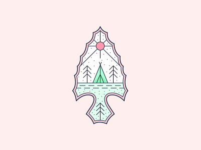 Arrowhead arrowhead camping illustration nature