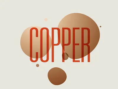 Copper Bug chemical copper cyprus element grid metal poster typography