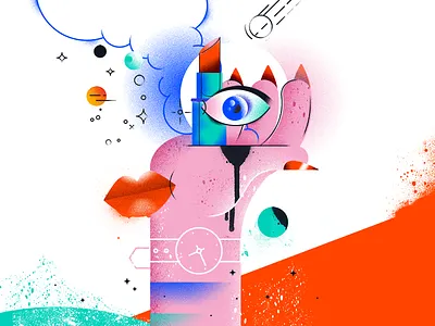 The Creation of Beauty Regime beauty eye girl hand lips lipstick makeup nails skin smoke watch woman