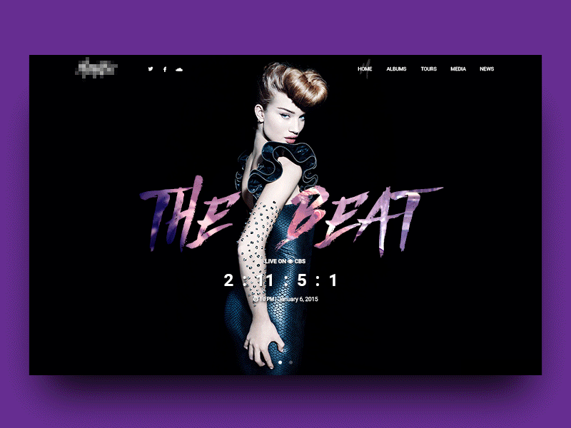 The Beat Header artist bands count down dzoan event header hugo hugo slides media music slide the beat