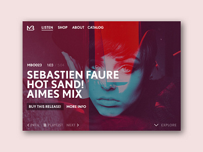 Media Blackout Showcase design music ux website
