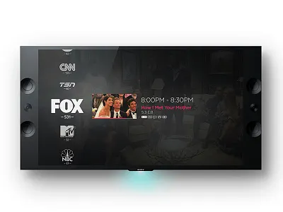 TV Mini Guide ottawa tv tv design ui ux