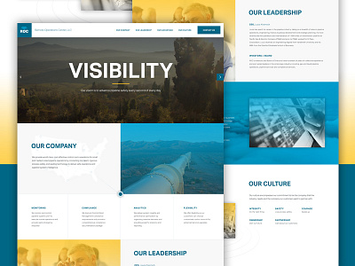 Pipeline Control Room Concept active grotesk brand aid business corporate gas oil responsive ui ux website