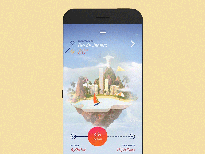 Travel App app data globe illustration infographics travel