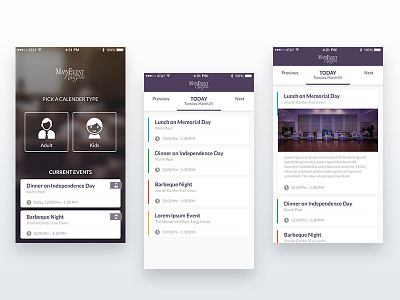 iOS App for Events event ios ui