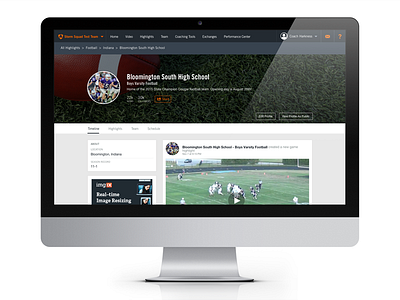 Team Profile Timeline hudl profile team timeline