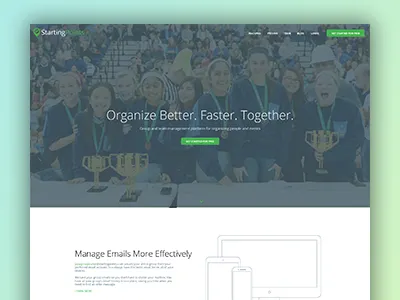 StartingPoints Home Page homepage leadgen