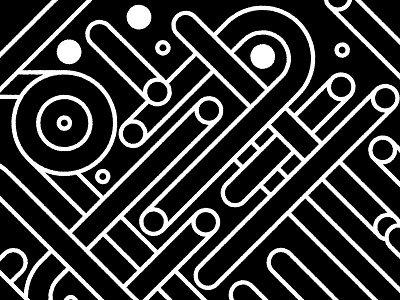 Dialogue artwork black illustration pipe shapes texture tube white