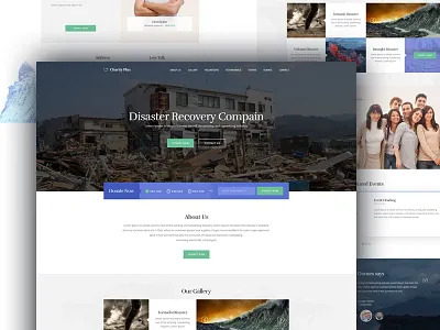 Charity Single page design banner donation footer form homepage humanitarian rights landing page ui web design website