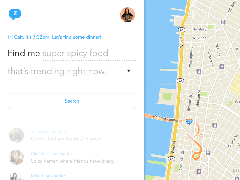Food For Thought food fuzzy search ordering search ui web
