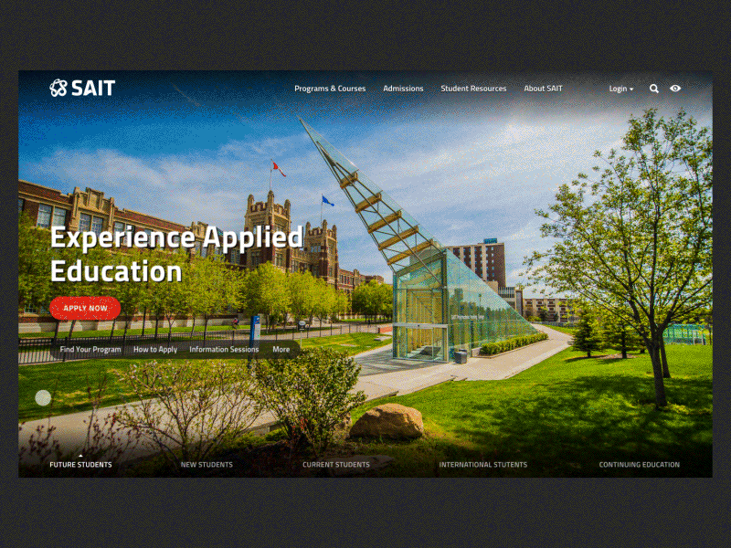 Audienced Based Banner audience banner education hero home homepage photography slider student website