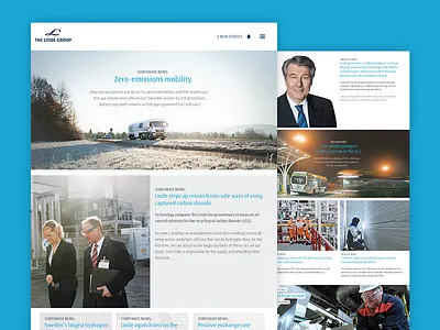 Internal employee magazine blog economy grid journal minimal storytelling website