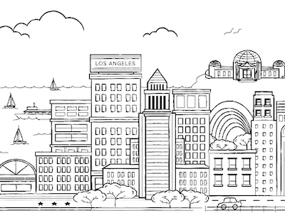 Cityscape Series: Los Angeles city cityscape illustration la los angeles series