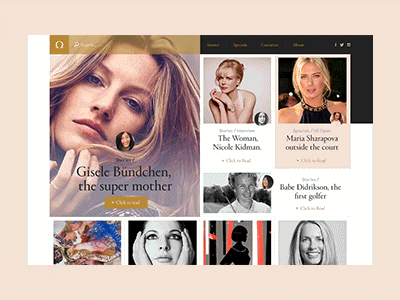 Omega Influencers Pitch clean concept design editorial fashion flat design minimal ui ui design user interface web design website