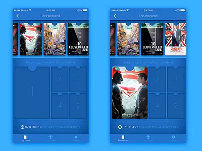 Box Office King - Choose a movie games ios iphone mobile movies ui