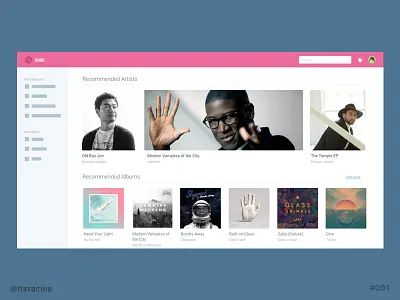 091 - Curated For You .sketch 091 curated for you dailyui freebie recommended sketch ui web app