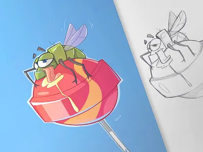 Pleasure draw fly fun‬ pencil pleasure process sketch ‎drawing ‎lollipop