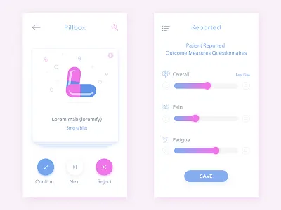 Medical Mobile App Design app clean design hospital medical mobile pill ui
