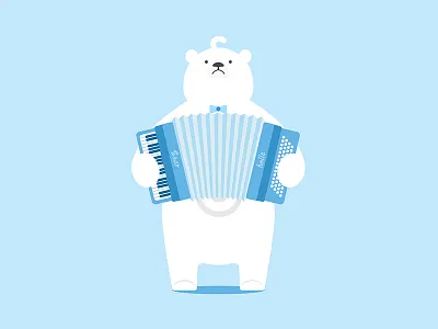 Polar bear&Accordion bear polar