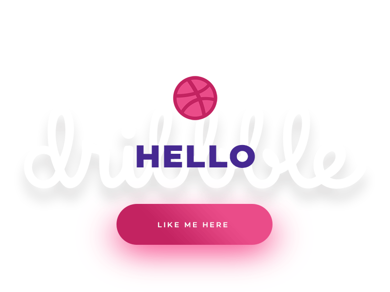 Hello dribbble ! card dribbble invitation invite