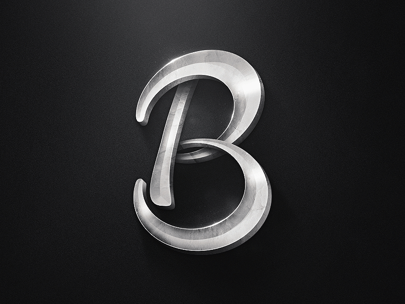 B Shot chaos custom type font reckless text type typography words