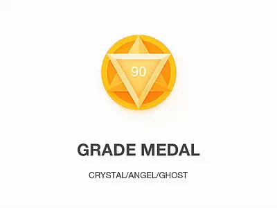 Medal Icon angel ghost grade icon medal mobile app
