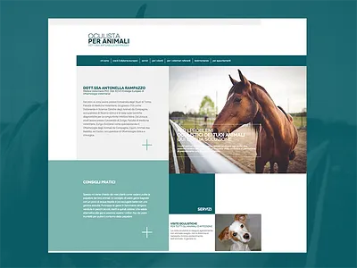 Veterinary Web Design animal cat dog green health ui ux vet web design website