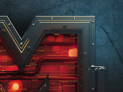 M Panel c4d cinema 4d concept concept art digital art illustration m photoshop scifi type