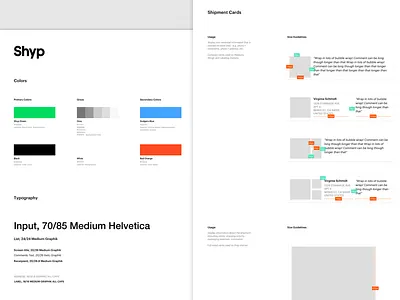 Shyp Anchor app Style Guide brand form guide icon iconography keyboard logo shyp style typography ui ux
