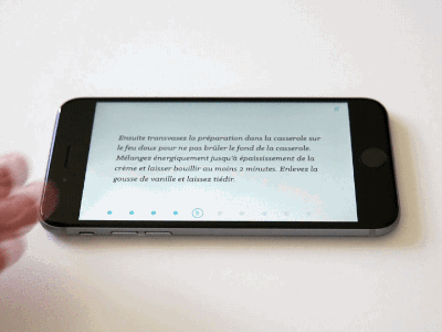 Touchless Mode for Pepper cooking food gif ios iphone prototype recipe