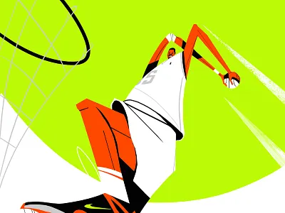 Bballin basketball brushes drawn dunk footwear hand nike player sport